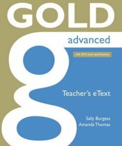 Gold Advanced (New Edition) ActiveTeach (Interactive Whiteboard Software) - Amanda Thomas - 9781447907015