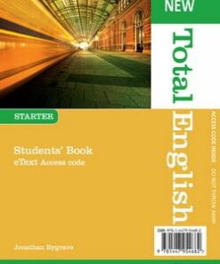 New Total English Starter Student's Book eText Access Card with DVD - Jonathan Bygrave - 9781447954682