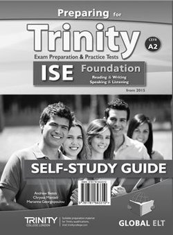 Preparing for Trinity ISE Foundation (A2) Exam Preparation & Practice Tests Self-Study Edition (Student's Book