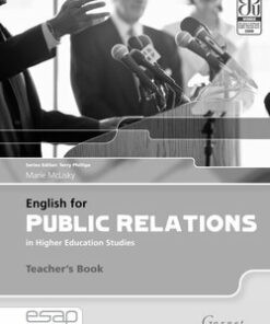 English for Public Relations in Higher Education Studies Teacher's Book - Marie McLisky - 9781859645338