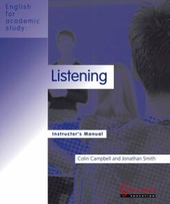 English for Academic Study (American Edition) Listening Teacher's Book - Colin Campbell - 9781859645390