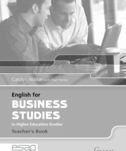 English for Business Studies in Higher Education Studies Teacher's Book - Carolyn Walker - 9781859649442