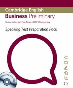 Speaking Test Preparation Pack for BEC Preliminary with DVD - University of Cambridge ESOL Examinations - 9781906438630