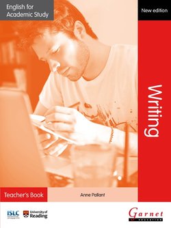 English for Academic Study (New Edition): Writing Teacher's Book - Anne Pallant - 9781908614407