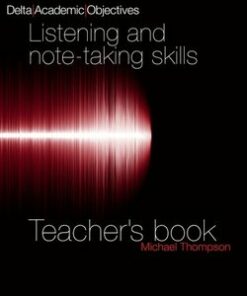 Delta Academic Objectives - Listening and Note-Taking Skills Teacher's Book - Louis Rogers - 9783125013438