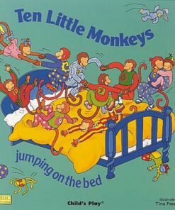 Classic Books with Holes Board Book: Ten Little Monkeys Jumping on the Bed - Tina Freeman - 9780859537988