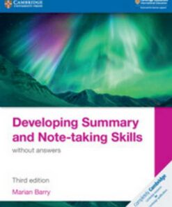 Developing Summary and Note-taking Skills without answers - Marian Barry - 9781108811323