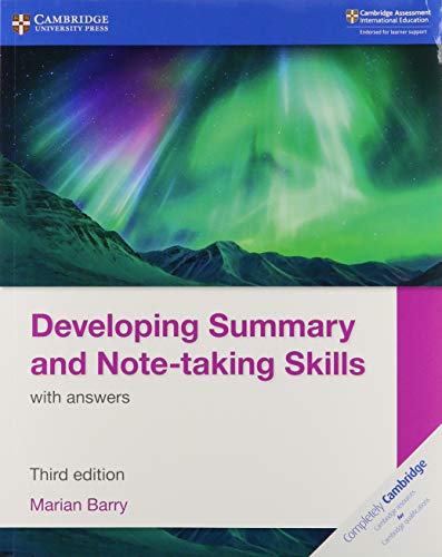 Developing Summary and Note-taking Skills with answers - Marian Barry - 9781108811330