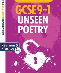 GCSE Grades 9-1 Study Guides Unseen Poetry AQA English Literature - Richard Durant - 9781407183220