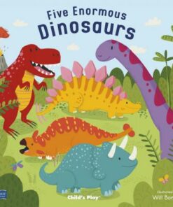 Classic Books with Holes Board Book: Five Enormous Dinosaurs - Will Bonner - 9781786282187