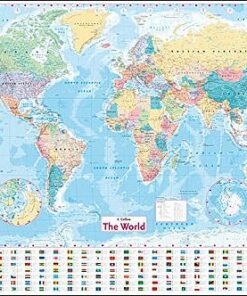 Collins World Wall Laminated Map - Collins Maps - 9780008211561