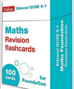 Edexcel GCSE 9-1 Maths Foundation Revision Cards: For the 2020 Autumn & 2021 Summer Exams (Collins GCSE Grade 9-1 Revision) - Collins GCSE - 9780008359744