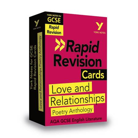 York Notes for AQA GCSE (9-1) Rapid Revision Cards: Love and Relationships AQA Poetry Anthology - Lucy Toop - 9781292273693