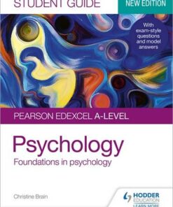 Pearson Edexcel A-level Psychology Student Guide 1: Foundations in psychology - Christine Brain - 9781510472112