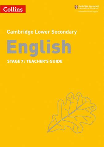 Collins Cambridge Lower Secondary English Teacher's Guide: Stage 7 - Julia Burchell - 9780008364090
