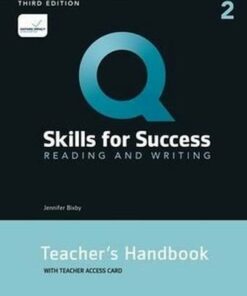 Q: Skills for Success (3rd Edition) 2 Reading and Writing Teacher's Handbook with Teacher's Internet Access Card - Jenny Bixby - 9780194999069