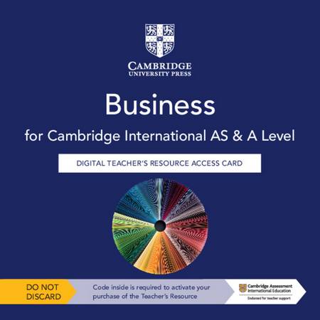 Cambridge International AS & A Level Business Digital Teacher's Resource Access Card - Kelly Chalk - 9781108940696