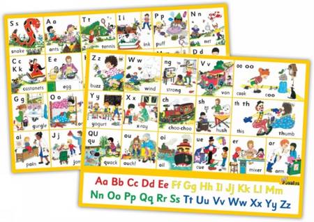 Jolly Phonics Letter Sound Wall Charts: In Print Letters -  - 9781844145201