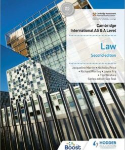 Cambridge International AS and A Level Law Second Edition - Jayne Fry - 9781398312098