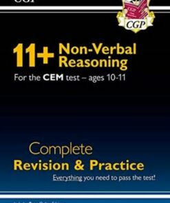 New 11+ CEM Non-Verbal Reasoning Complete Revision and Practice - Ages 10-11 (with Online Edition) - CGP Books - 9781789085983