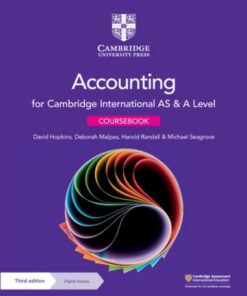 Cambridge International AS & A Level Accounting Coursebook with Digital Access (2 Years) - David Hopkins - 9781108902922