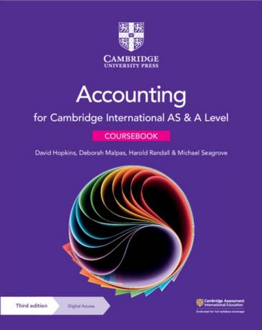 Cambridge International AS & A Level Accounting Coursebook with Digital Access (2 Years) - David Hopkins - 9781108902922
