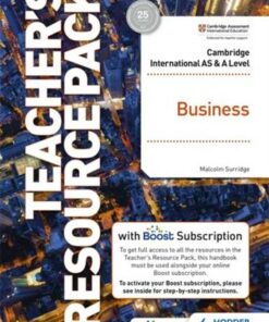 Cambridge International AS & A Level Business Teacher's Resource Pack with Boost Subscription - Malcolm Surridge - 9781398308138