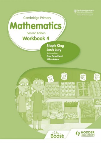 Cambridge Primary Mathematics Workbook 4 Second Edition - Josh Lury - 9781398301207