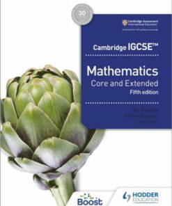 Cambridge IGCSE Core and Extended Mathematics Fifth edition - Ric Pimentel - 9781398373914