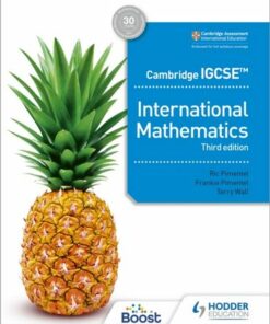Cambridge IGCSE International Mathematics Third edition - Ric Pimentel - 9781398373945