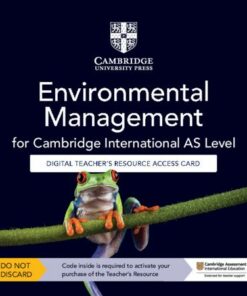 Cambridge International AS Level Environmental Management Digital Teacher's Resource Access Card - Tana Scott - 9781009306324