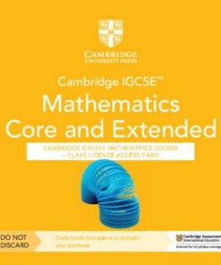 Cambridge IGCSE (TM) Mathematics Core and Extended Cambridge Online Mathematics Course - Class Licence Access Card (1 Year Access) - Karen Morrison - 9781009343718