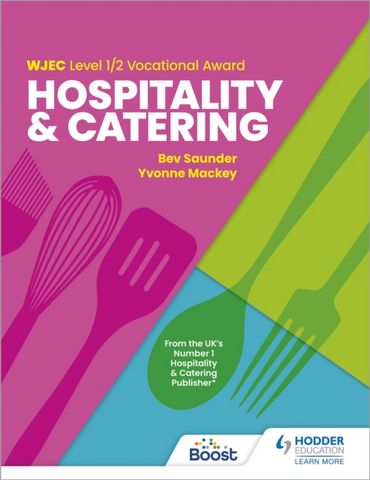 WJEC Level 1/2 Vocational Award in Hospitality and Catering - Bev Saunder - 9781398361256