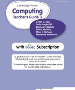 Cambridge Primary Computing Teacher's Guide Stage 3 with Boost Subscription - Shiva Maharaj - 9781398368415