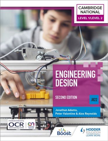 Level 1/Level 2 Cambridge National in Engineering Design (J822): Second Edition - Jonathan Adams - 9781398350335