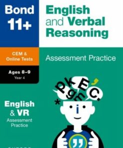 Bond 11+: Bond 11+ CEM English & Verbal Reasoning Assessment Papers 8-9 Years - Michellejoy Hughes - 9780192779762