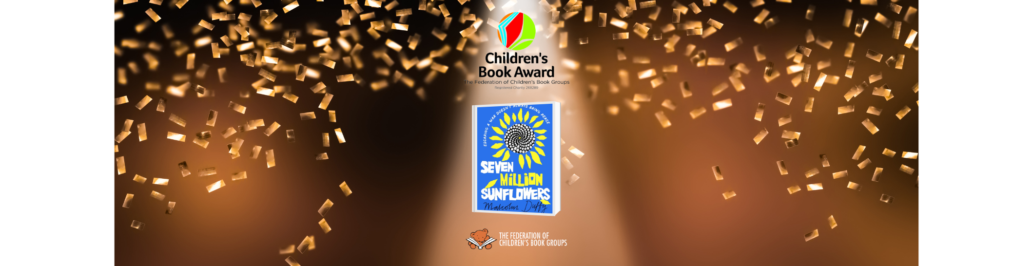 Feature Book award template Sunflowers