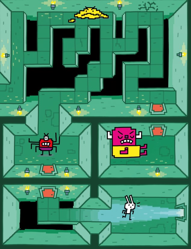 Press Start Thomas Flintham internal spread 1 graphic novels for key stage 2