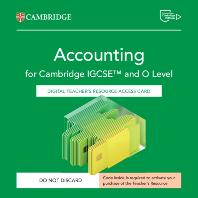 Cambridge IGCSE (TM) and O Level Accounting Digital Teacher's Resource Access Card 4 9781009815451 2