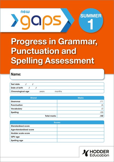 New GAPS (Progress in Grammar, Punctuation and Spelling Assessment) Test 1 Summer (Pack of 10) 1 New GAPS (Progress in Grammar, Punctuation and Spelling Assessment) Test 1 Summer (Pack of 10)