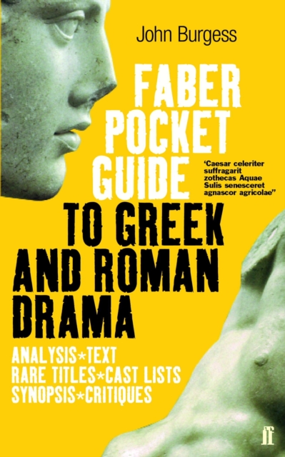 The Faber Pocket Guide to Greek and Roman Drama — book cover