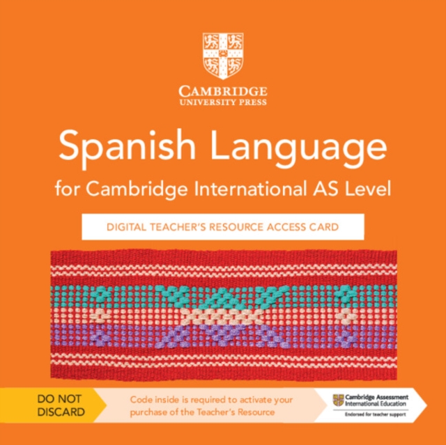 Cambridge International AS Level Spanish Language Digital Teacher's Resource Access Card — book cover
