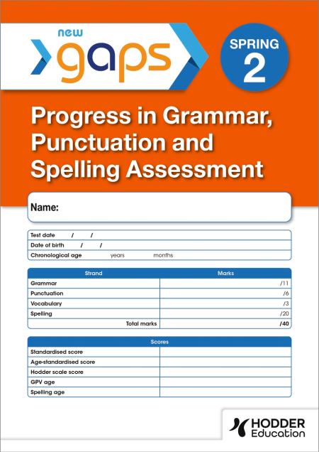 GAPS Test 2, Spring (Pack of 10) (Progress in Grammar, Punctuation and Spelling Assessment) — book cover