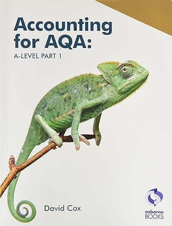 Accounting for AQA A-level Part 1 - Text — book cover