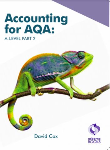 Accounting for AQA A-level Part 2 - Text — book cover