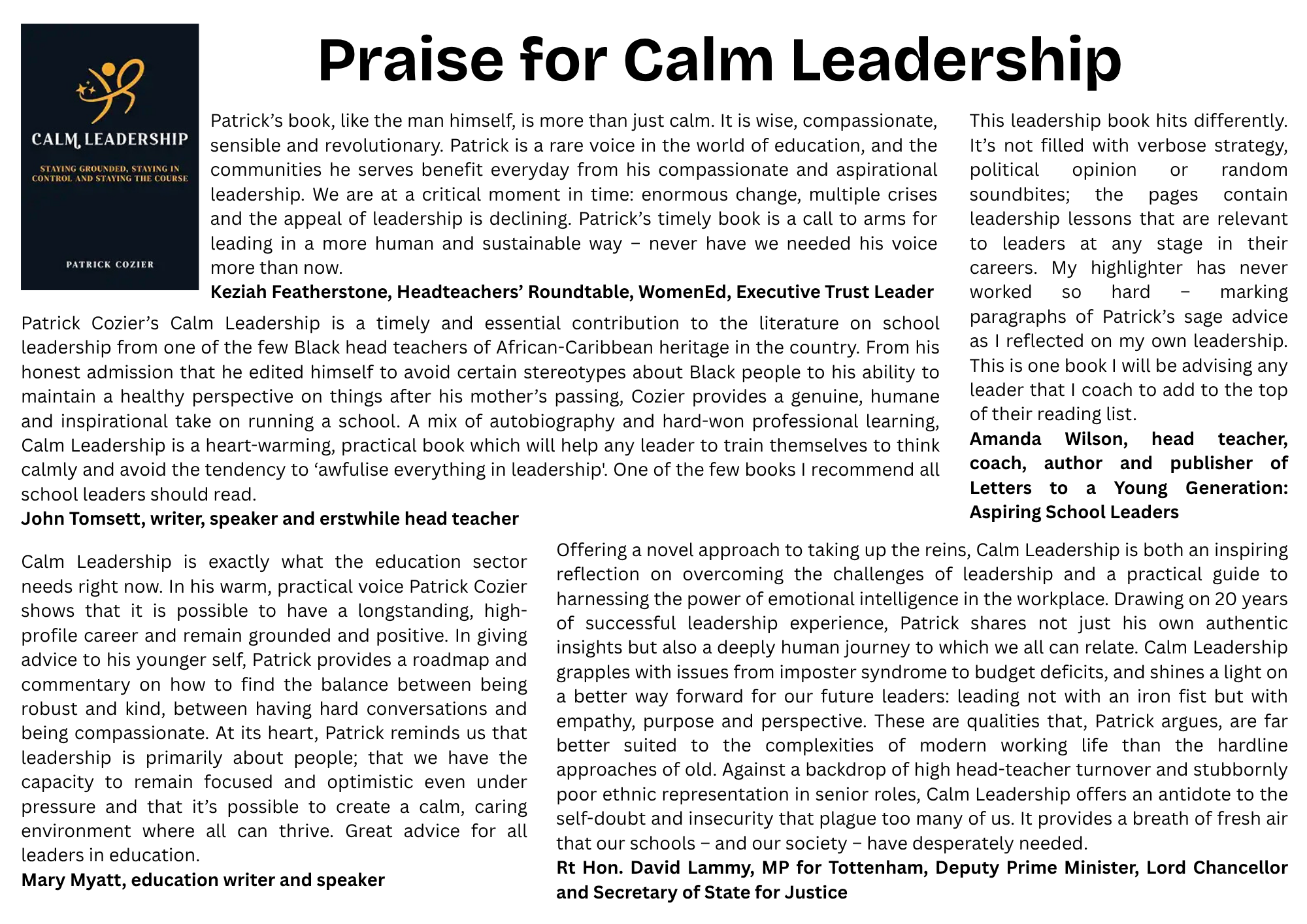 Calm Leadership