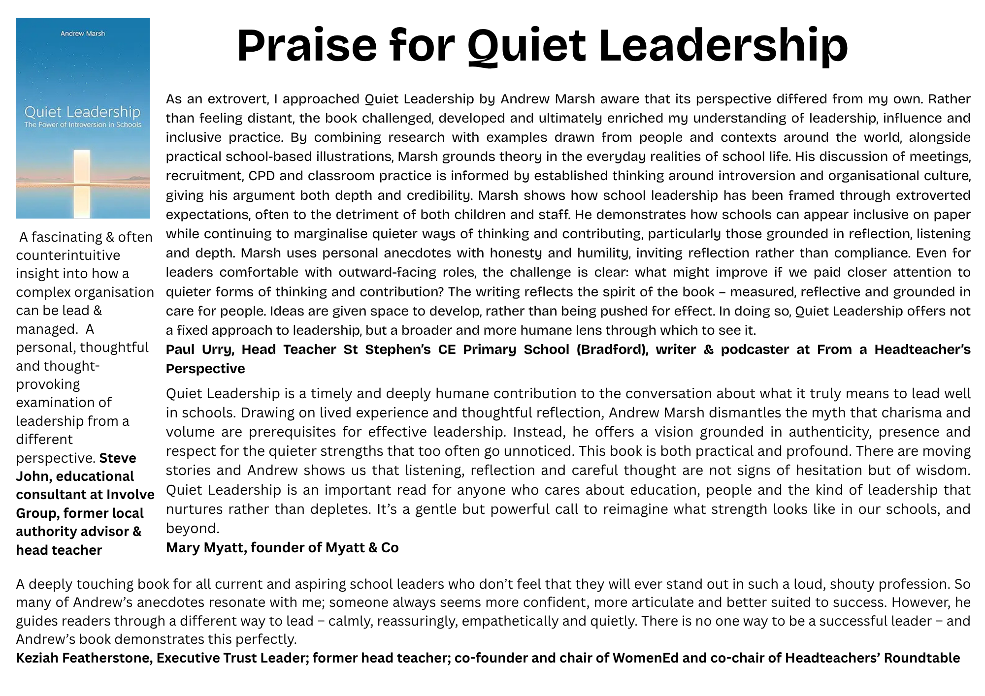 Quiet Leadership