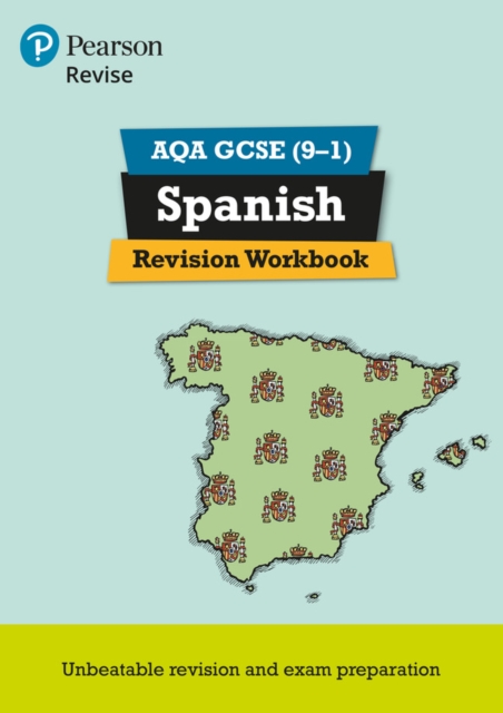 Pearson REVISE AQA GCSE (9-1) Spanish Revision Workbook: For 2024 and 2025 exams — book cover